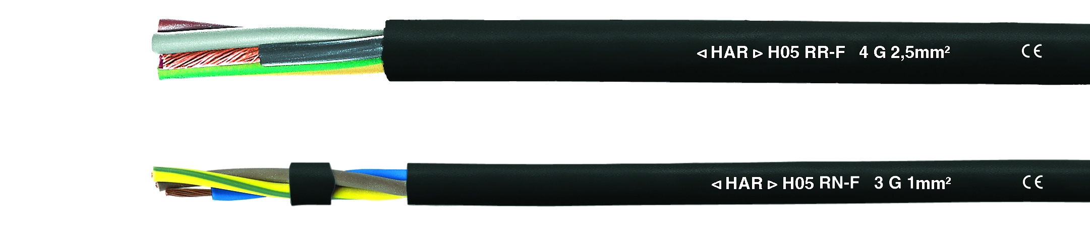 H05RR-F 2x1,0mm² Gummischlauchleitung schwarz 50 Meter Ring