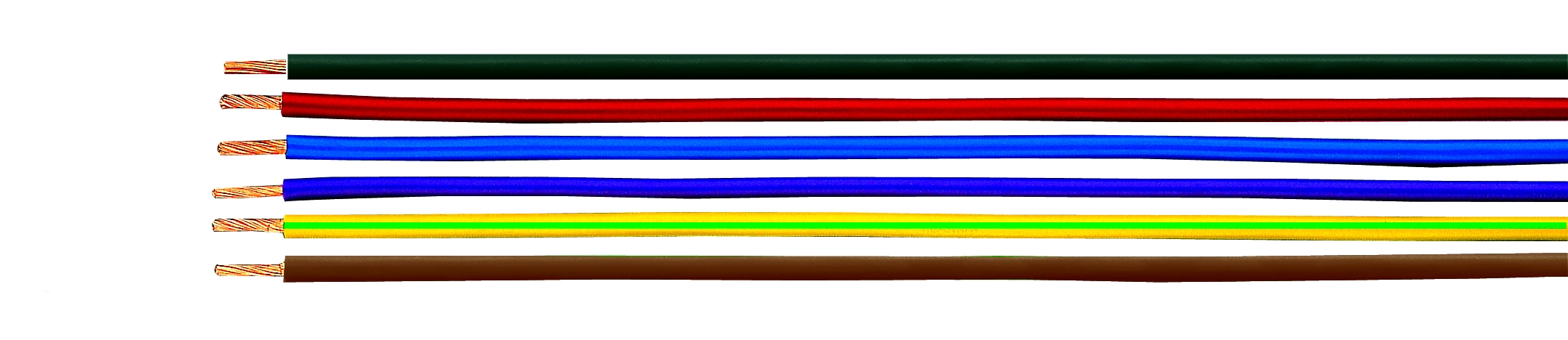 grün-gelb Leitung H05V-K 0,75qmm Ring Länge wählbar 