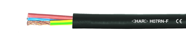 H07RN-F 4x1,5mm² Gummischlauchleitung schwarz 50 Meter Ring 
